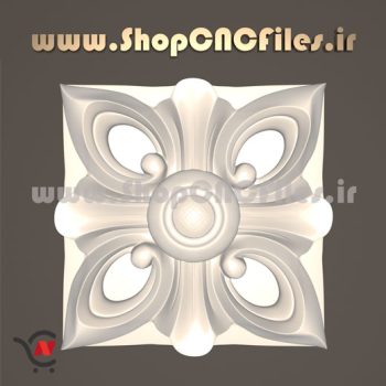 طرح سه بعدی روزت سی ان سی