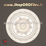 مدل سه بعدی گل گرد سی ان سی سنگ