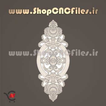 طرح سه بعدی گل وسط سی ان سی