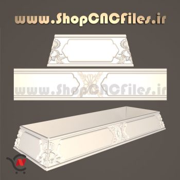 طرح سه بعدی باکس زیر سری سنگ مزار سی ان سی سنگ stl