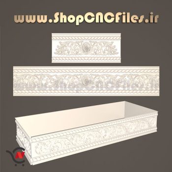 فایل اس تی ال طرح سه بعدی باکس زیر سری سنگ قبر سی ان سی سنگ