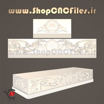 طرح سه بعدی زیر سری سنگ قبر سی ان سی سنگ